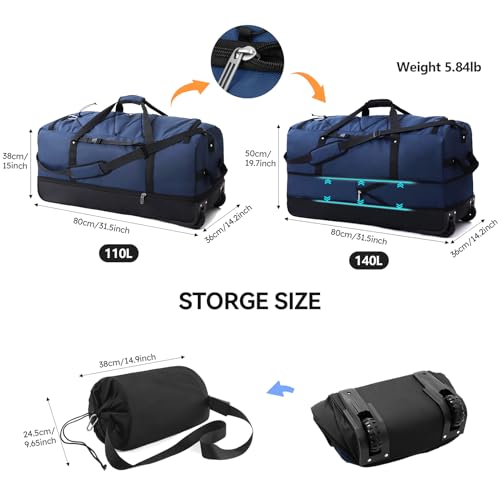 110L 140L Expandable Soft