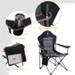 Folding Camping Chair with High Back Padded 2 Pack Oversized Portable Lawn Chairs Lightweight Sturdy Steel Foldable Outdoor Camp Chair for Adults (2 Count)