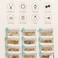 Jewelry Organizer with Clear 12 Velvet Bags