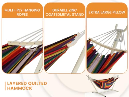 LazyDaze Hammocks Double Hammock with Stand