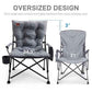 Padded Oversized Folding Camping Chair for Adults (2 Count)