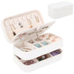Small Travel Jewelry Box with Double Zipper