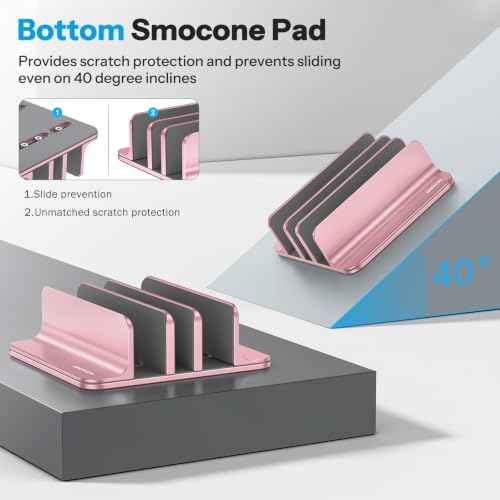 3 Slot Multiple Vertical Laptop Stand