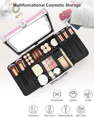Makeup Bag with LED Mirror