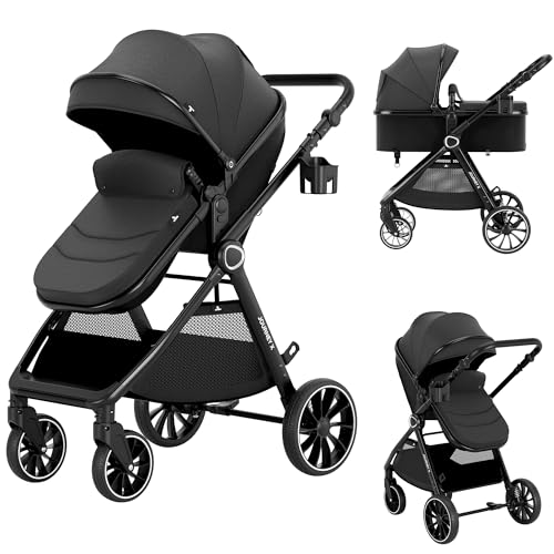 2-in-1 Convertible Baby Stroller for Newborn to Toddler
