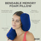 Twist Memory Foam Travel Pillow for Airplanes