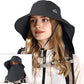 Sun Hat for Men Women with Neck Flap& Removable Face Cover Wide Brim