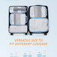 6 Set Compression Packing Cubes for Travel (6 Count)