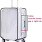 Luggage Protector Suitcase Cover PVC Waterproof Travel Suitcase Fits Most to 30"（30"