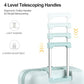 26 Inch Large Expandable Checked Luggage Hard Shell Suitcase Aquamarine