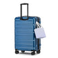 24 Inch Luggage TSA Approved Hardshell Suitcases with Spinner Wheels Durable PC+ABS Medium Checked Travel Luggage for Women Men Blue