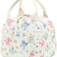 Lunch Bag for Women Men Cute Corduroy Lunch Tote Bags Reusable Insulated Lunch Box Large Capacity Reusable Insulated Cooler for Work Picnic or Travel