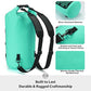 5/10/25/30/40L Waterproof Dry Backpack & Phone Case- Large Floating Dry Bag for Kayaking, Travel, Hiking, Fishing, Camping, Motorcycles & Beach, Heavy-Duty Roll Top Men/Women (Teal)