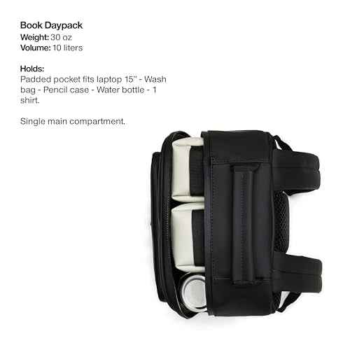 Book Daypack Navy Waterproof Laptop Backpack for Men and Women