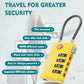 TSA Approved Luggage Locks with Search Alert Indicator (4 Count)