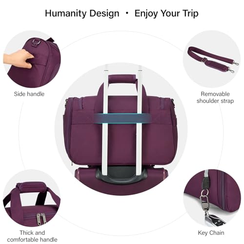 Small Underseat Carry On Luggage Bags for Travel with 10 Pockets