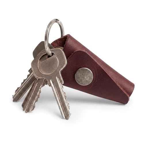 Full Grain Leather Wrap Keychain