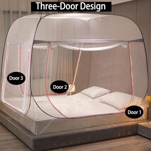 Mosquito Net for Bed 3 Door