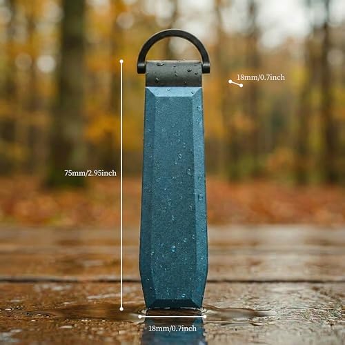 Compact Aluminum Blue Key Organizer Holder with Pocket Clip