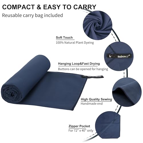 Microfiber Towel Quick Dry Camping & Travel & Gym Towel. Compact