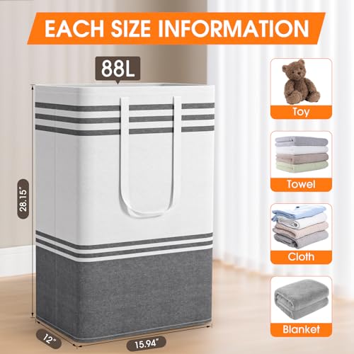 4 Pack Large Laundry Baskets (4 Count)
