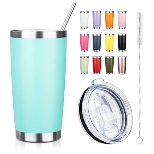 20oz Tumbler with Straw and Brush