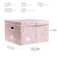 Jumbo Collapsible Storage Boxes with Lids Fabric Decorative Storage Bins Cubes Organizer Baskets with Cover Handles Divider for Bedroom Closet Living Room 23.2x15.7x11.8 Inch 3 Pack (3 Count)
