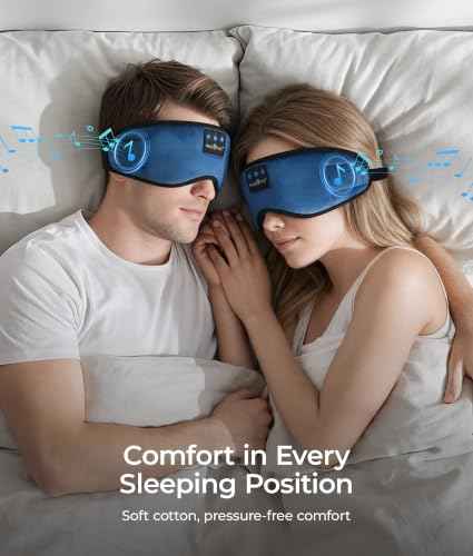Sleep Headphones Bluetooth 5.4 Sleep Eye Mask with HD Speakers