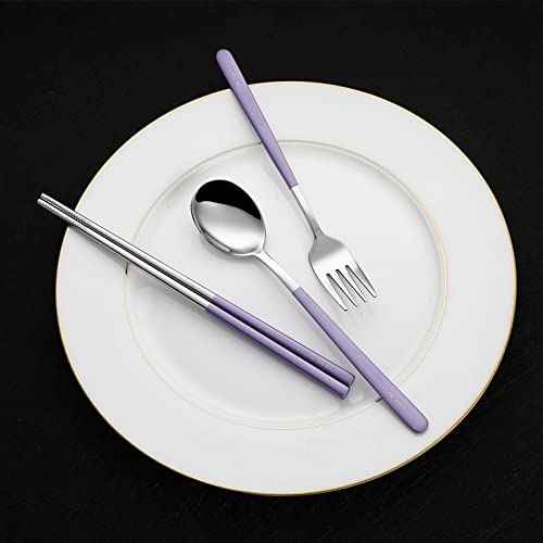 Travel Utensils with Case (4 Count)
