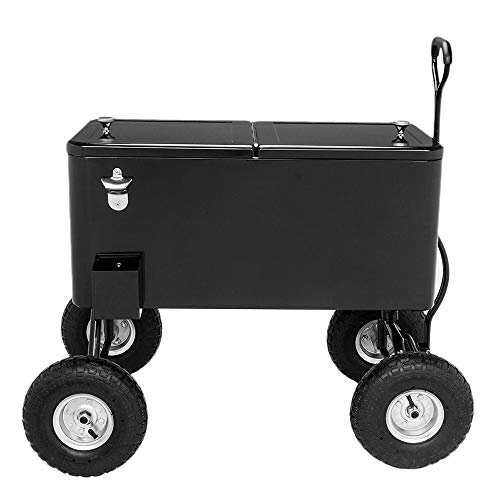 80 Quart Wagon Rolling Cooler Ice Chest