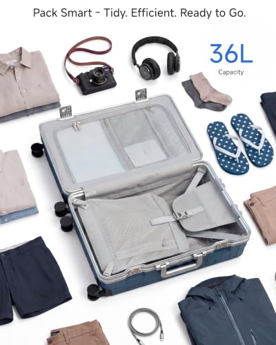 20 Inch Zipperless Carry On Luggage