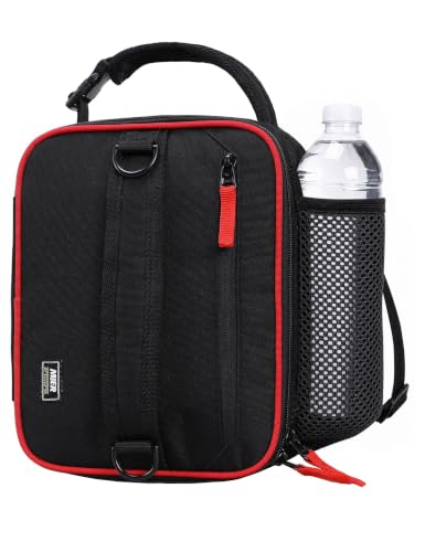 Expandable Small Lunch Box for Men Women Kids to Work School Black
