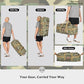 45/80/100L Rolling Duffel Bag with Wheels, X-Large Durable Travel Duffle + Toiletry Bag, Heavy Duty, Packable with Shoulder Straps- Use as Luggage or Backpack (Camouflage)