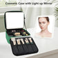 Travel Makeup Bag with LED Mirror Travel Makeup Organizer with 3 Lighted Settings