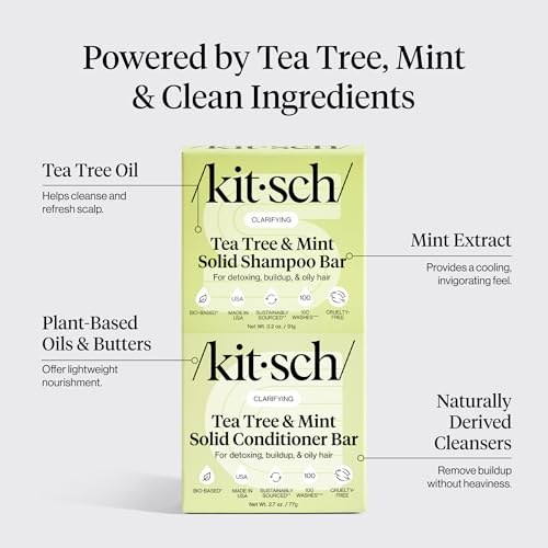 Tea Tree Shampoo and Conditioner Set (5.9 Ounce)
