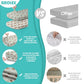 Stretch Fitted Bassinet Sheet Set BROLEX 2 Pack Cradle Sheets for Bassinet Pad