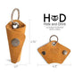 Full Grain Leather Wrap Keychain