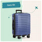 Boren Expandable Hardside Rugged Travel Luggage with 8 Spinner Wheels