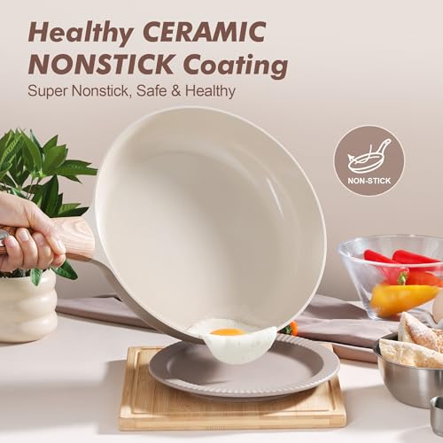 11inch Ceramic Nonstick Frying Pan Paella Pan