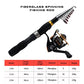 Collapsible Fishing Rod and Reel Combo