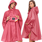 Unisex Rain Poncho Hooded Waterproof Raincoat for Adults Women