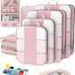 8 Set Compression Packing Cubes for Travel Essentials (8 Count)