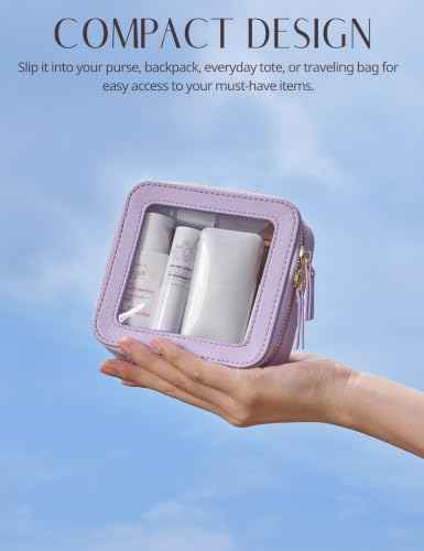 Clear Makeup Bag with Zipper (2 Count)