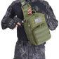 Tactical Sling Backpack With Holster Military Crossbody Bag for Men Single Shoulder Back Pack 10L