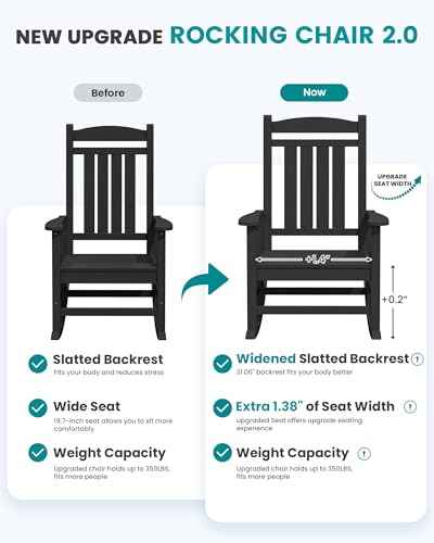 Outdoor Rocking Chair Set of 6 (6 Count)