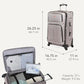 Sion Softside Expandable Spinner Luggage Durable Lightweight Travel Suitcase