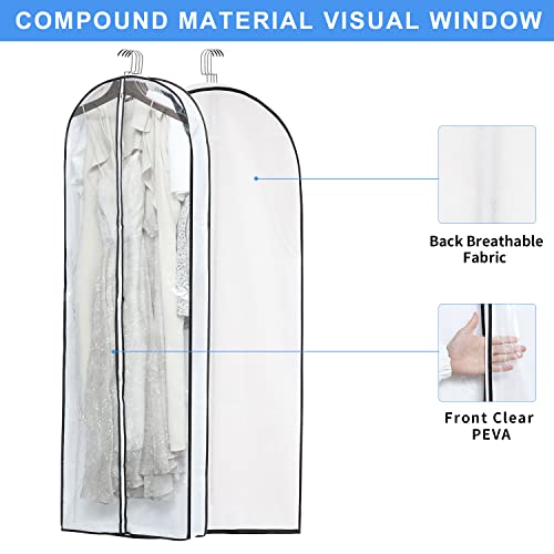 Clear Garment Storage with 4" Gusseted Hanging Covers