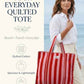 100% Cotton Quilted Tote Bag For Women