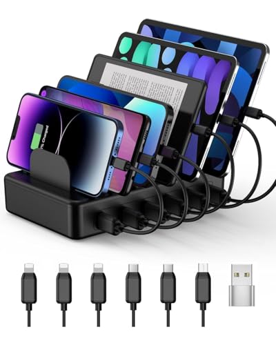 50W 6 Ports Multi Charger Station