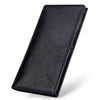 Leather Checkbook Cover Wallet for Men with RFID Blocking